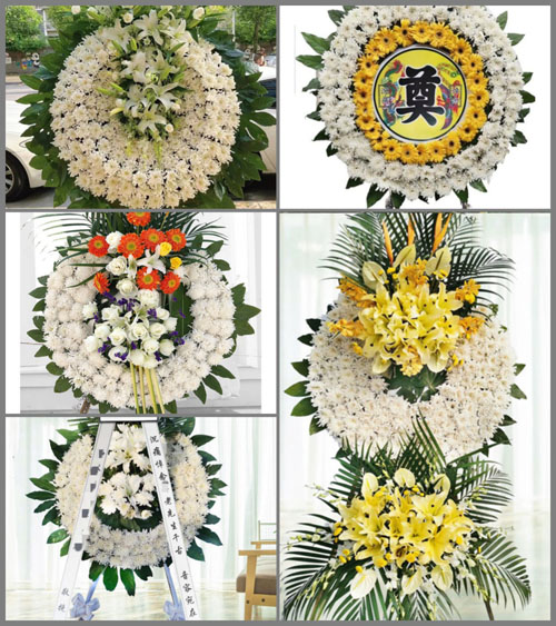 安徽六安市裕安区独山镇机场村花圈速递